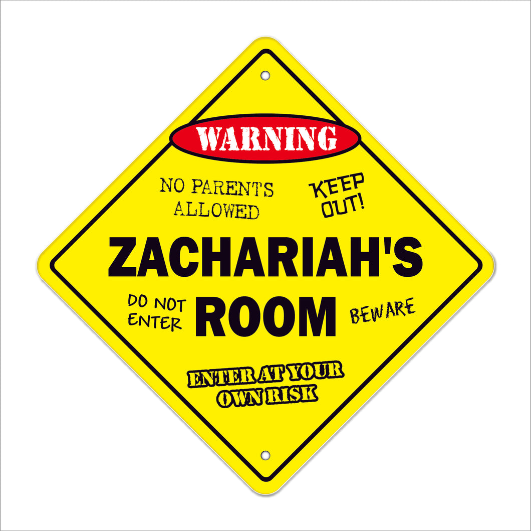 Zachariah's Room Sign