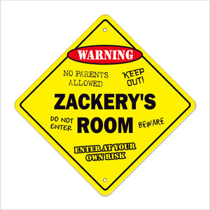 Zackery's Room Sign