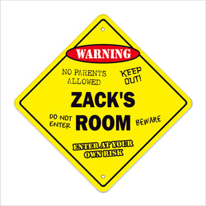 Zack's Room Sign