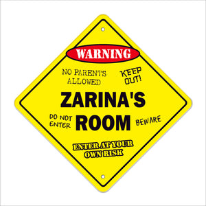 Zarina's Room Sign