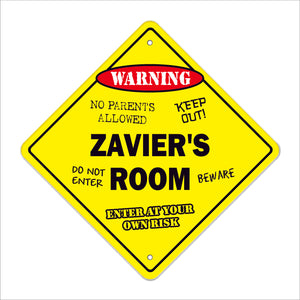 Zavier's Room Sign