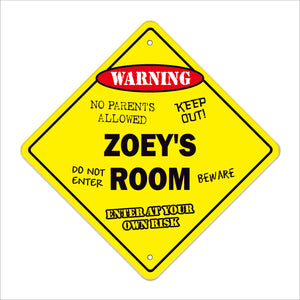Zoey's Room Sign