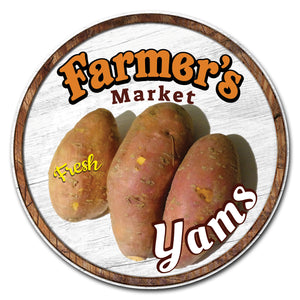 Farmer's Market Yams Circle