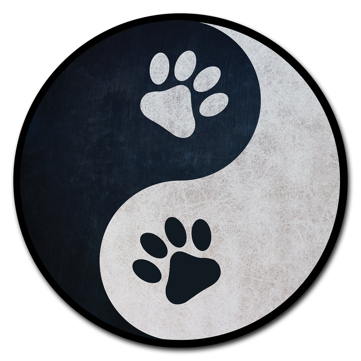 Yin Yang Paws Circle