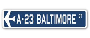 A-23 Baltimore Street Sign