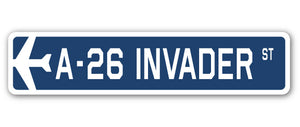 A-26 Invader Street Sign