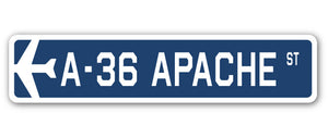 A-36 Apache Street Sign