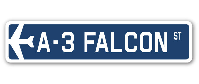 A-3 Falcon Street Sign