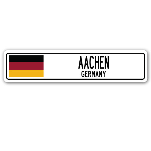 Aachen, Germany Street Vinyl Decal Sticker
