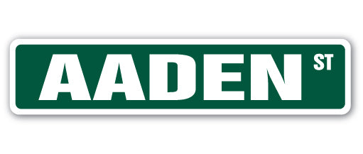 AADEN Street Sign