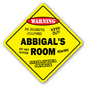 ABBIGAL'S ROOM SIGN kids bedroom decor door children's name boy girl gift