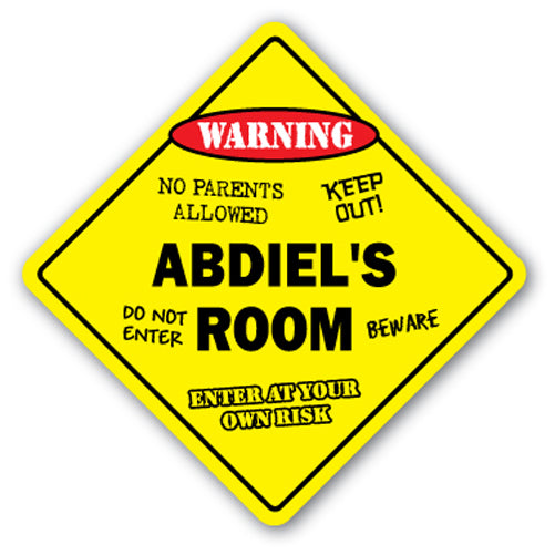 ABDIEL'S ROOM SIGN kids bedroom decor door children's name boy girl gift