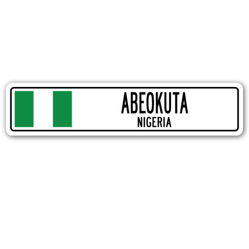 ABEOKUTA, NIGERIA Street Sign