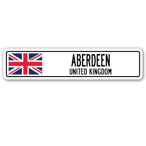 ABERDEEN, UNITED KINGDOM Street Sign