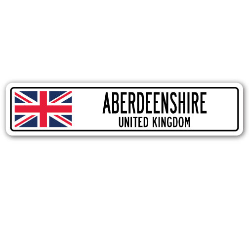 ABERDEENSHIRE, UNITED KINGDOM Street Sign