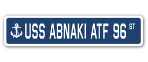 USS Abnaki Atf 96 Street Vinyl Decal Sticker