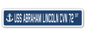 USS Abraham Lincoln Cvn 72 Street Vinyl Decal Sticker