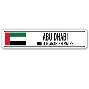 ABU DHABI, UNITED ARAB EMIRATES Street Sign