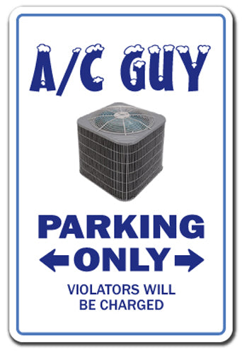 A/C Guy Vinyl Decal Sticker