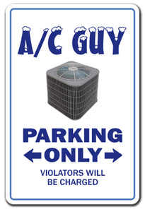 A/C Guy Vinyl Decal Sticker