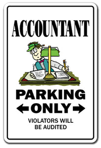 Accountant Street Vinyl Decal Sticker