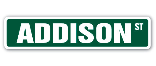 Addison Street Vinyl Decal Sticker