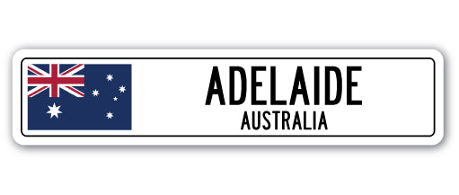 Adelaide, Australia Street Vinyl Decal Sticker