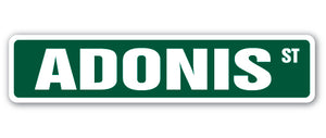 ADONIS Street Sign