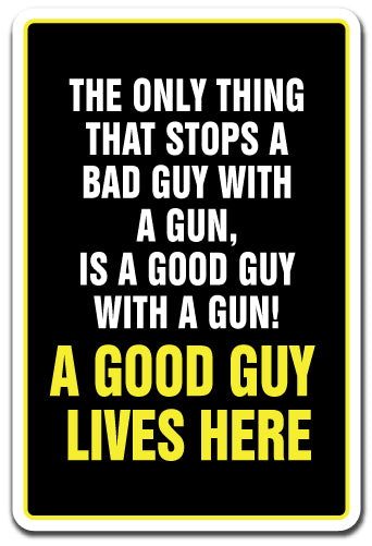 A Good Guy Lives Here Vinyl Decal Sticker