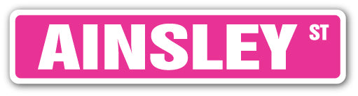 Ainsley Street Vinyl Decal Sticker