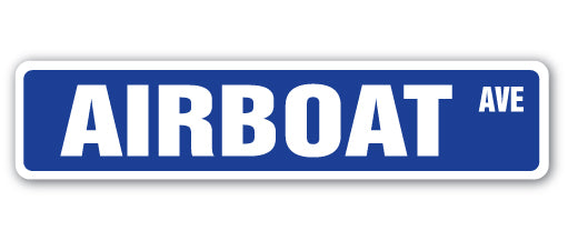 AIRBOAT Street Sign