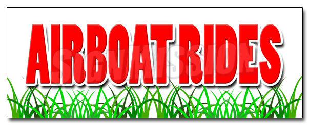Airboat Rides Decal
