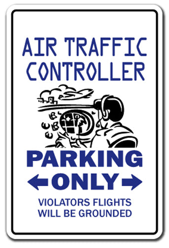 Air Traffic Controller Parking Vinyl Decal Sticker