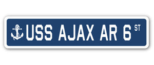 USS Ajax Ar 6 Street Vinyl Decal Sticker