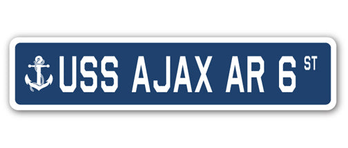 USS Ajax Ar 6 Street Vinyl Decal Sticker