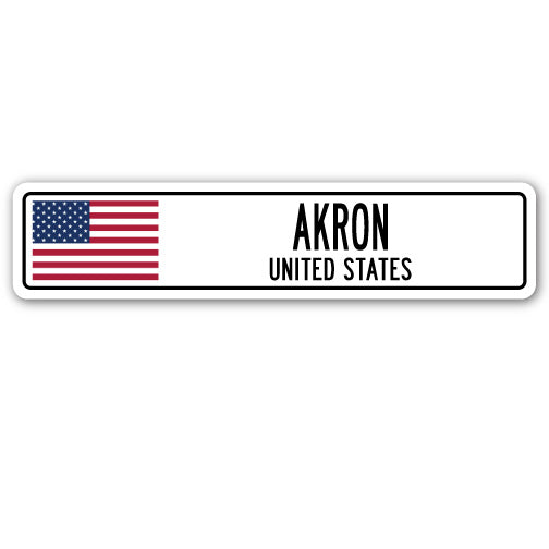 AKRON, UNITED STATES Street Sign