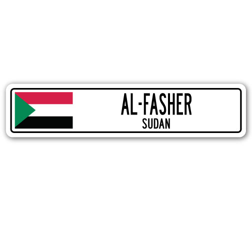 AL-FASHER, SUDAN Street Sign