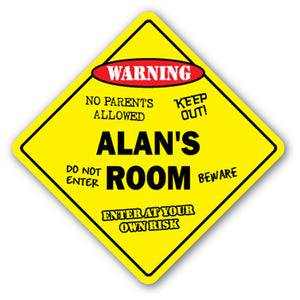 Alan's Room Vinyl Decal Sticker
