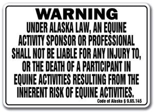 ALASKA Equine Sign