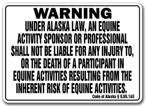 ALASKA Equine Sign