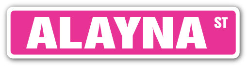 Alayna Street Vinyl Decal Sticker