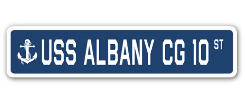 USS Albany Cg 10 Street Vinyl Decal Sticker