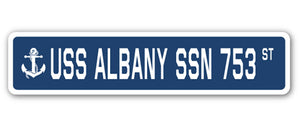 USS Albany Ssn 753 Street Vinyl Decal Sticker