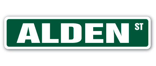 ALDEN Street Sign