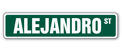 Alejandro Street Vinyl Decal Sticker