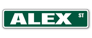 ALEX Street Sign