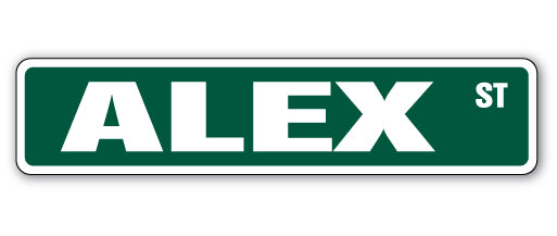 ALEX Street Sign