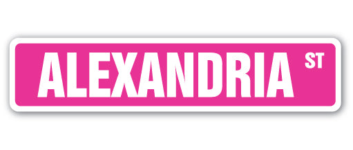 Alexandria Street Vinyl Decal Sticker