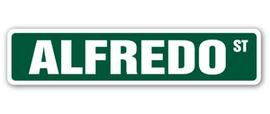 ALFREDO Street Sign