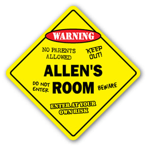 Allen's Room Vinyl Decal Sticker